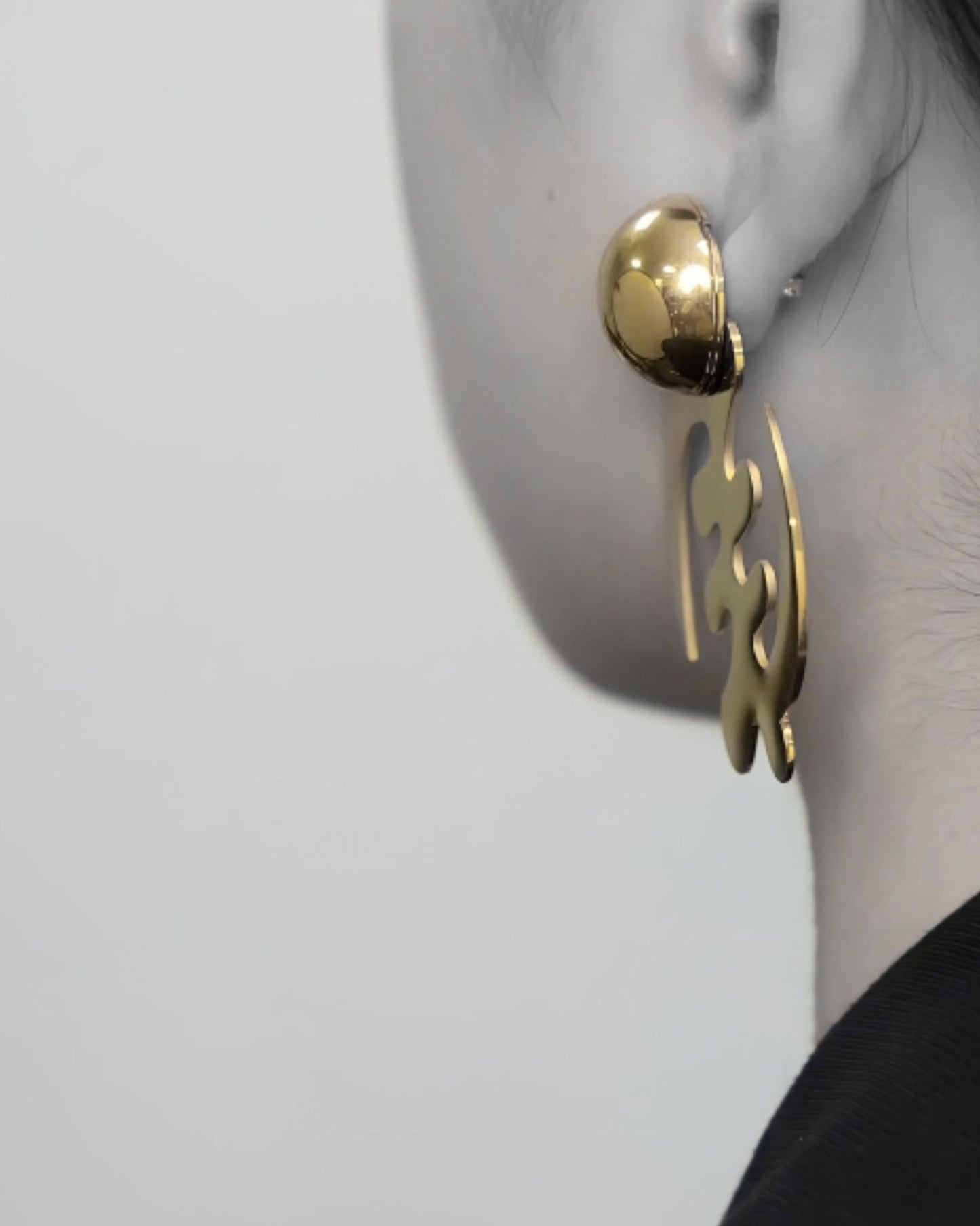 Gye Nyame Earrings - Smooth Finish