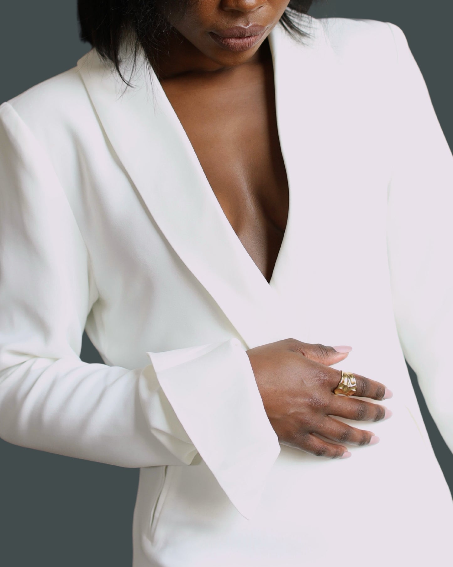 Poise •/poiz/ Mini Dress in White